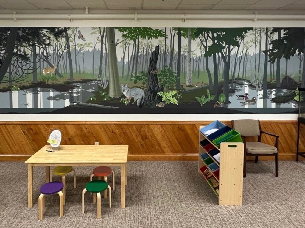 Play area in the nature center