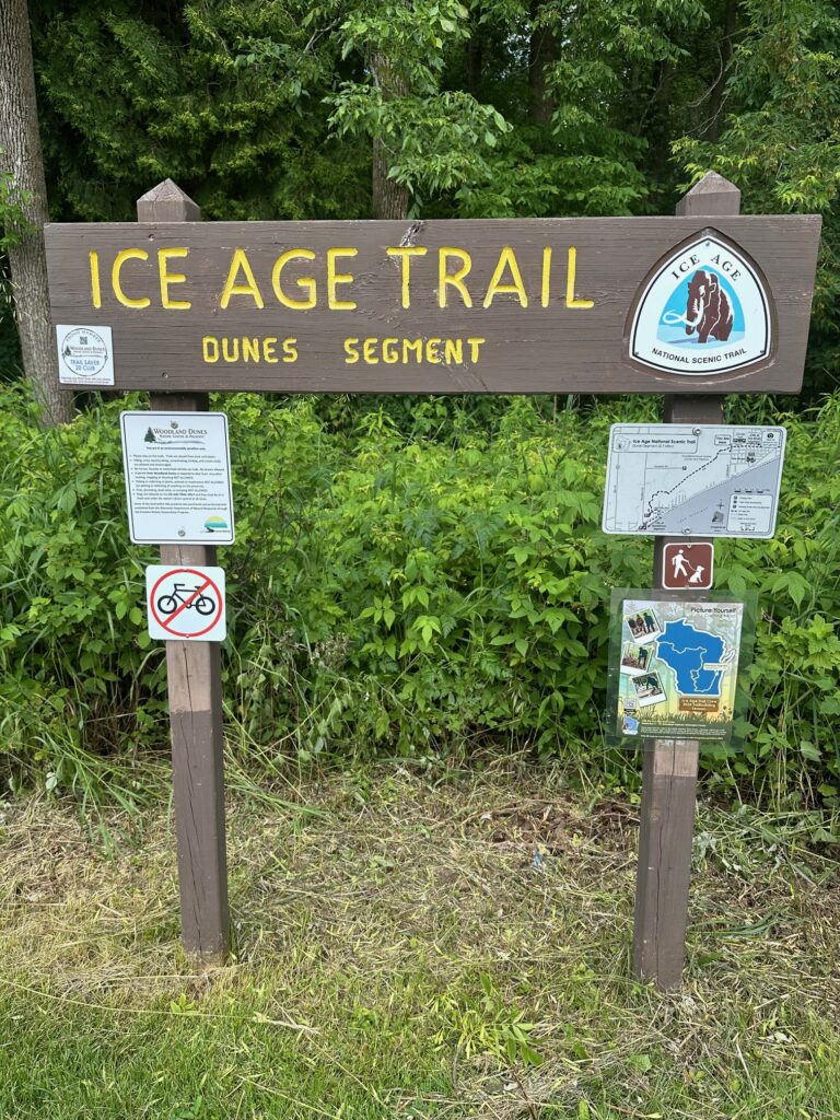 Dunes Segment trailhead of the Ice Age Trail