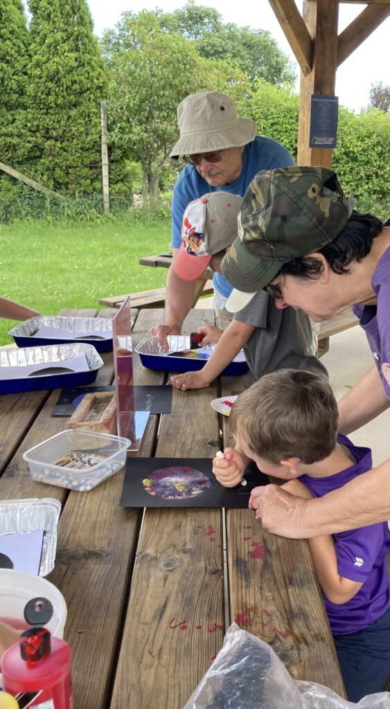 Three generations exploring and learning together at the Dunes.