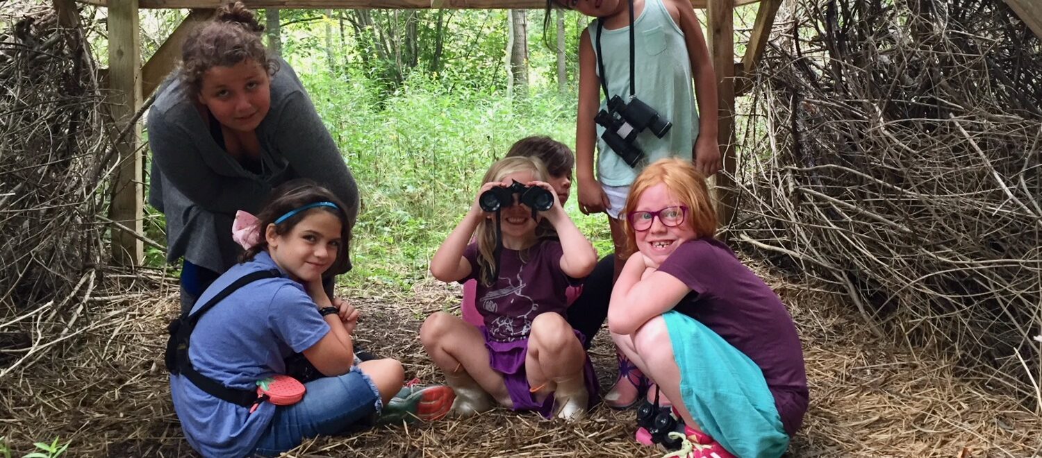 youth learning about nature