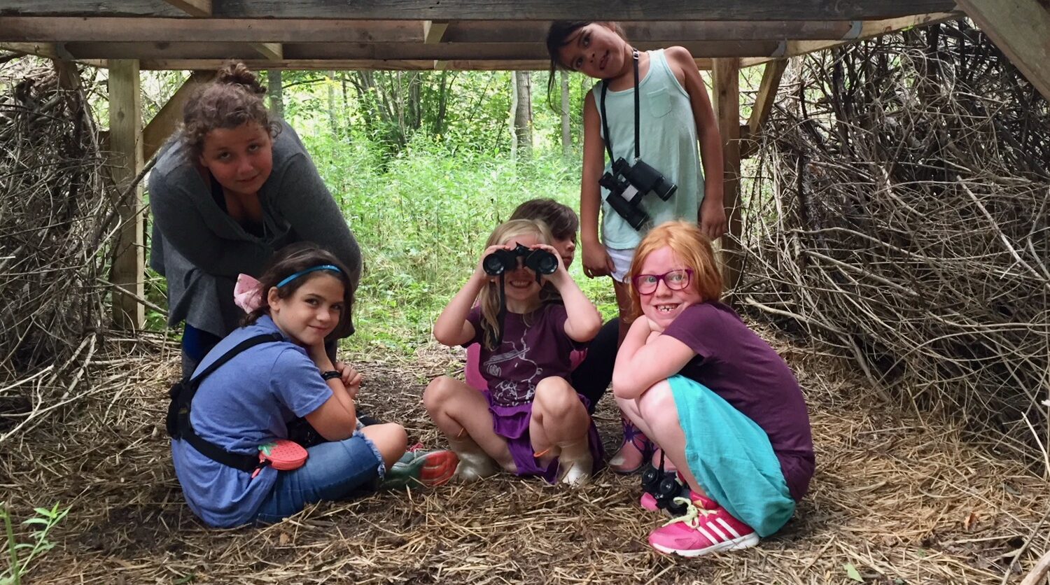 youth learning about nature