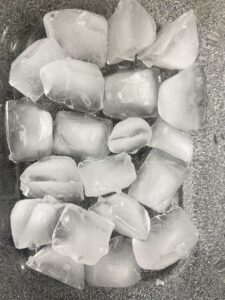 photo of ice cubes